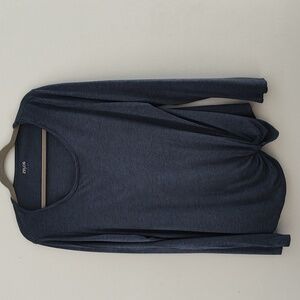 Zelos T Shirt Top Size XL Long Sleeve Jersey Knit Activewear Performance Blue